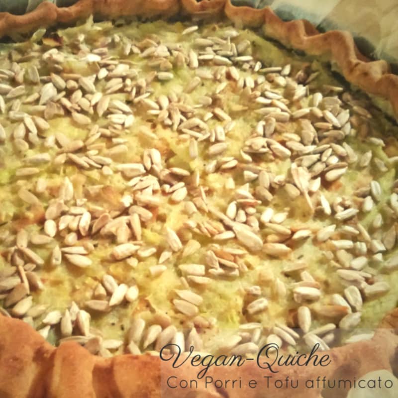 Foto Ricetta Veganquiche con porri e tofu affumicato Foto Ricetta Veganquiche con porri e tofu affumicato