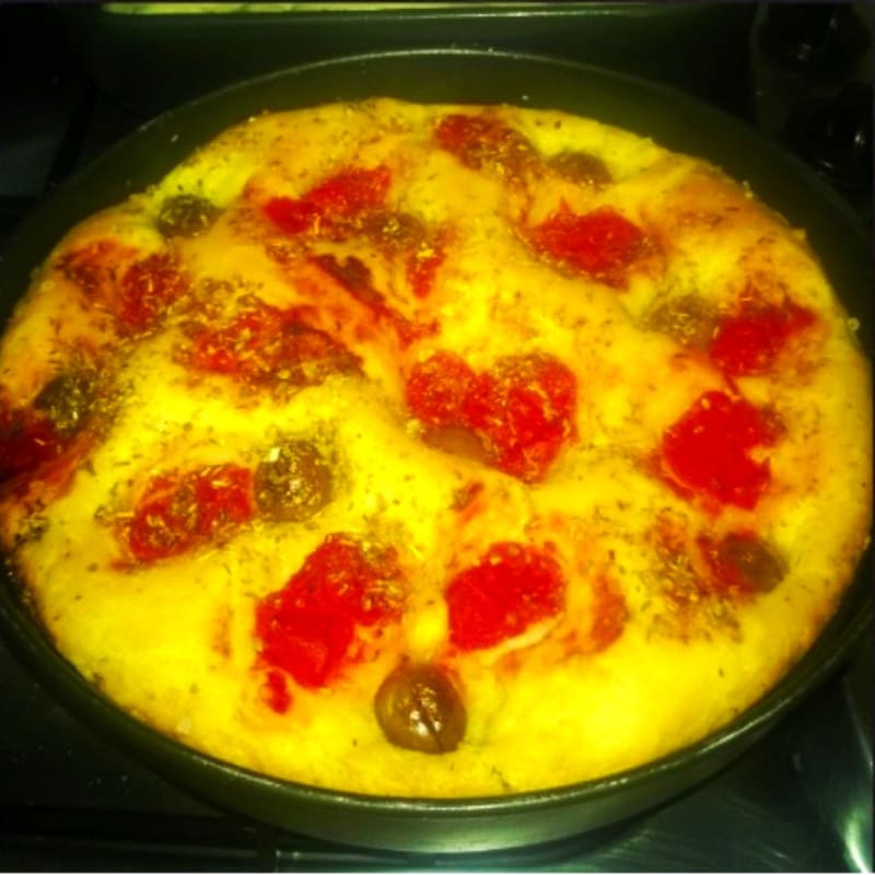 Foto Ricetta Bari-style focaccia bread Foto Ricetta Bari-style focaccia bread