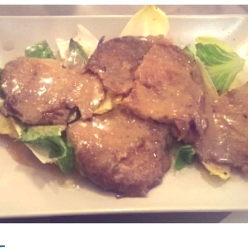 Foto Ricetta Seitan escalope with white wine cream Foto Ricetta Seitan escalope with white wine cream