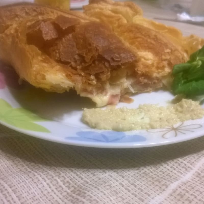 Foto Ricetta Sfogliata artichoke pate and soft cheese Foto Ricetta Sfogliata artichoke pate and soft cheese