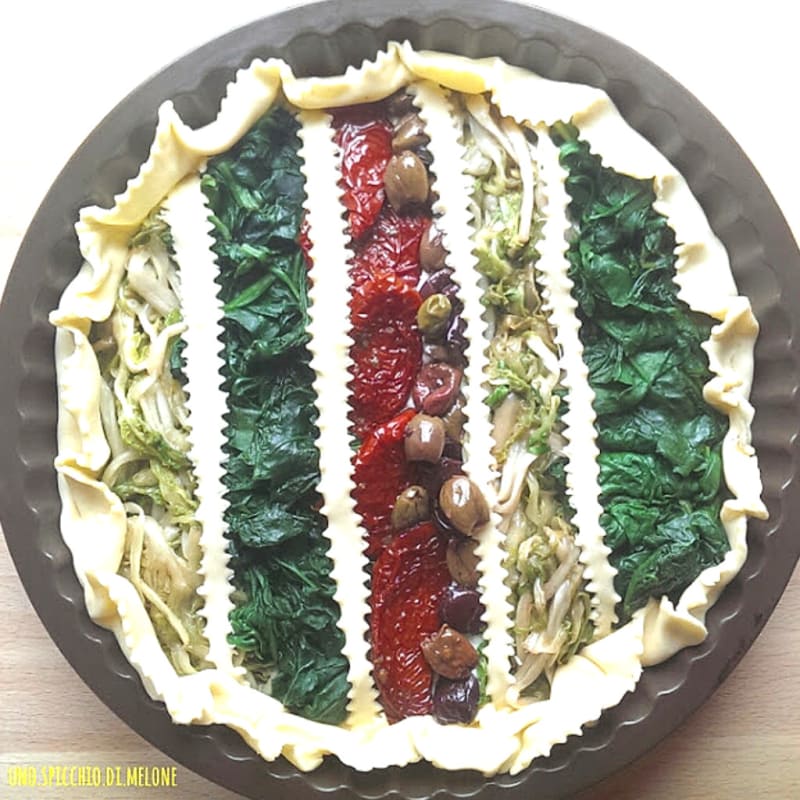 Foto Ricetta Rainbow Quiche with vegetables Foto Ricetta Rainbow Quiche with vegetables