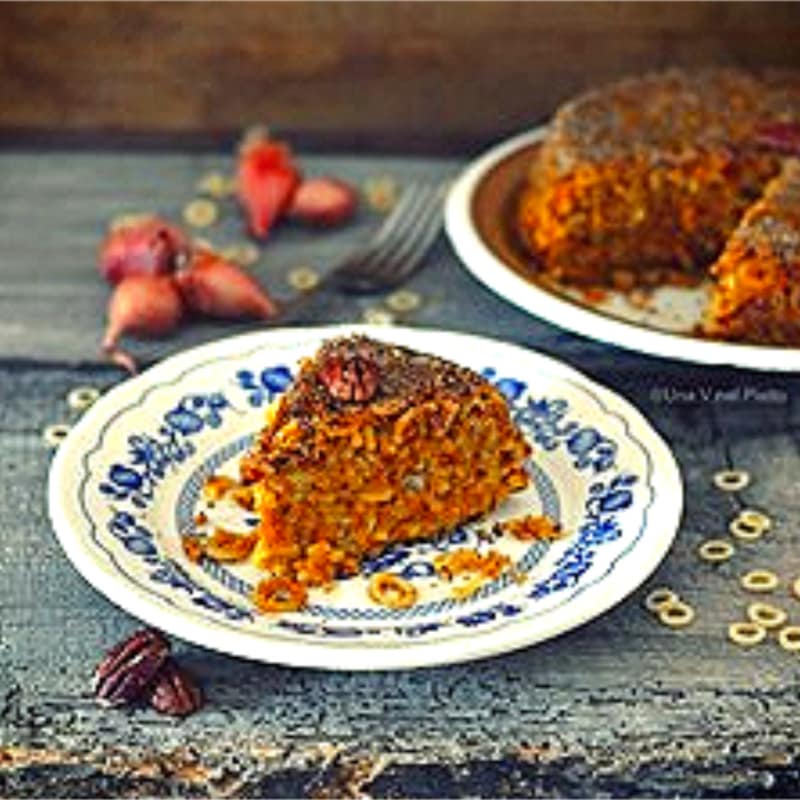 Foto Ricetta Sicilian anelletti with pumpkin and pecans Foto Ricetta Sicilian anelletti with pumpkin and pecans