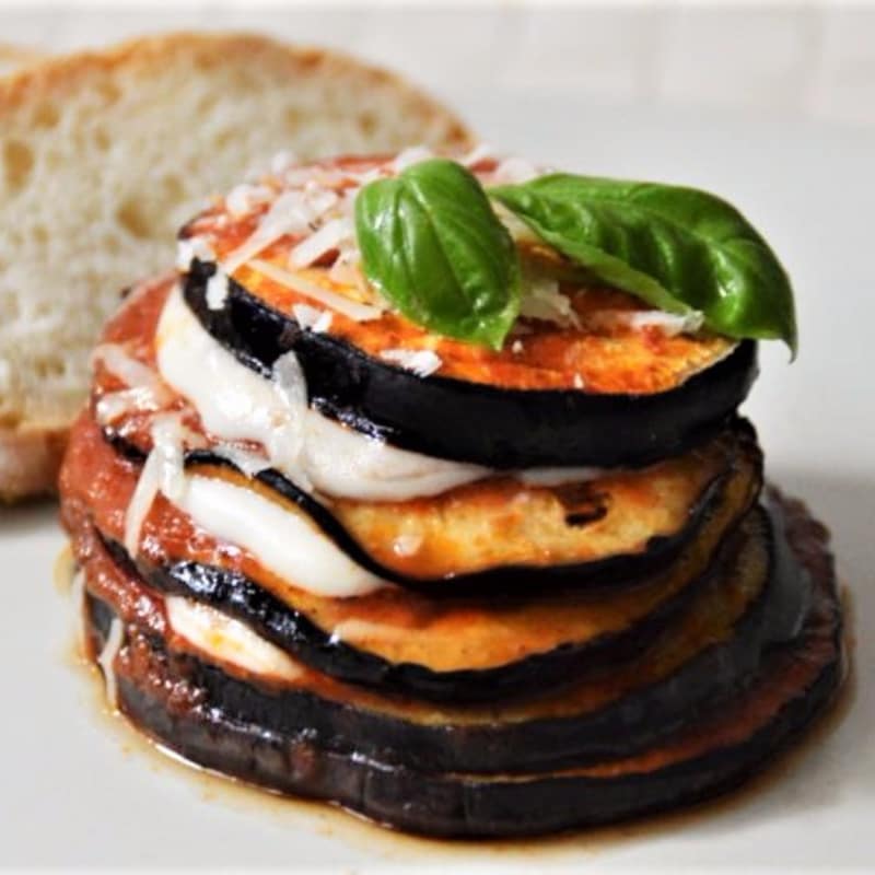 Foto Ricetta Millefoglie di melanzane Foto Ricetta Millefoglie di melanzane