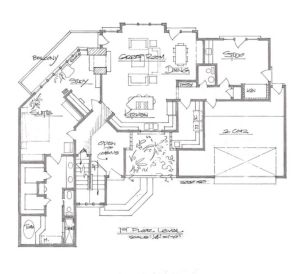 U shaped house plan