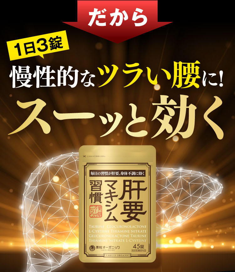 セール開催中 薬院オーガニック 肝要マキシム習慣 ４５錠 ２袋 - 食品