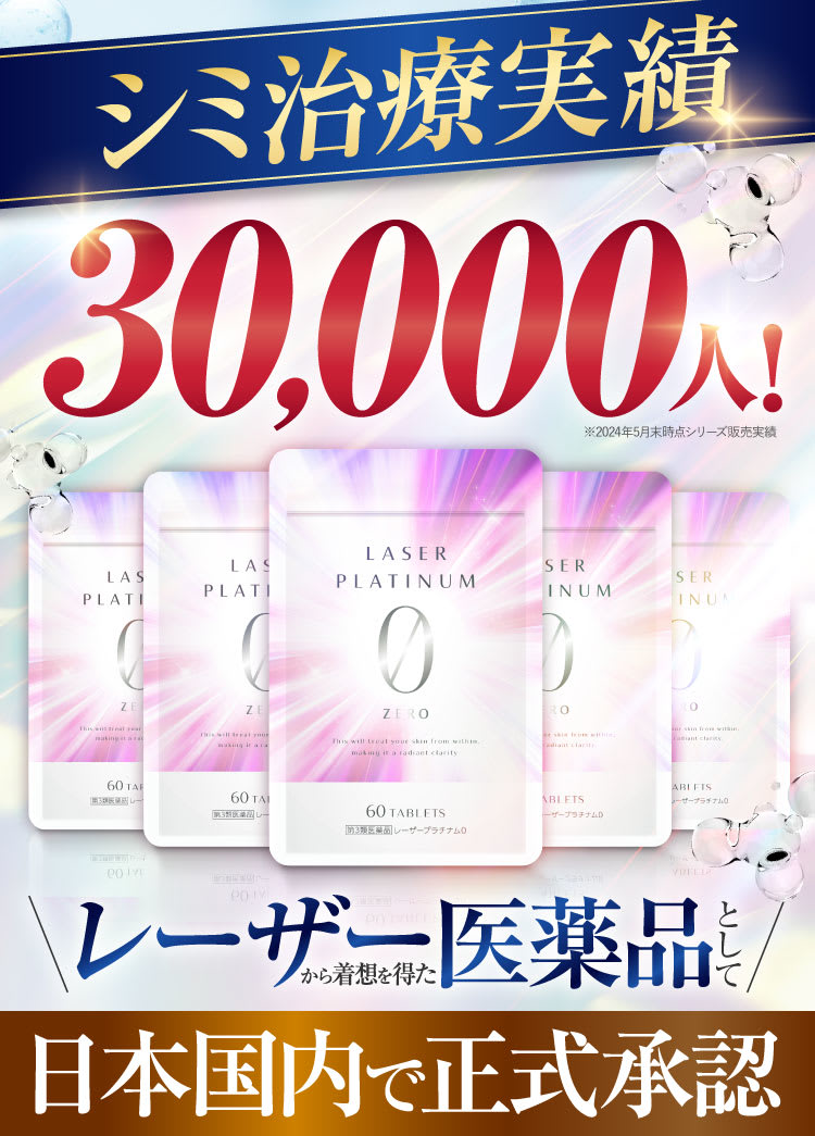シミ治療実績30,000人