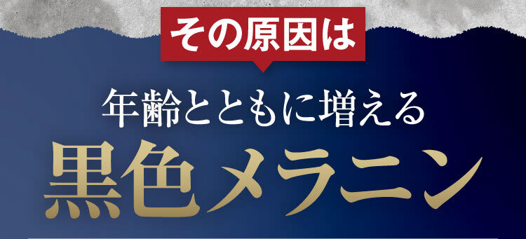 原因は黒色メラニン