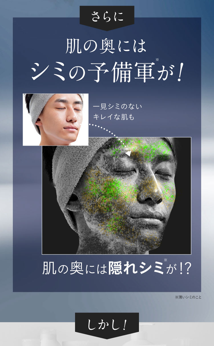 肌の奥にはシミの予備軍が