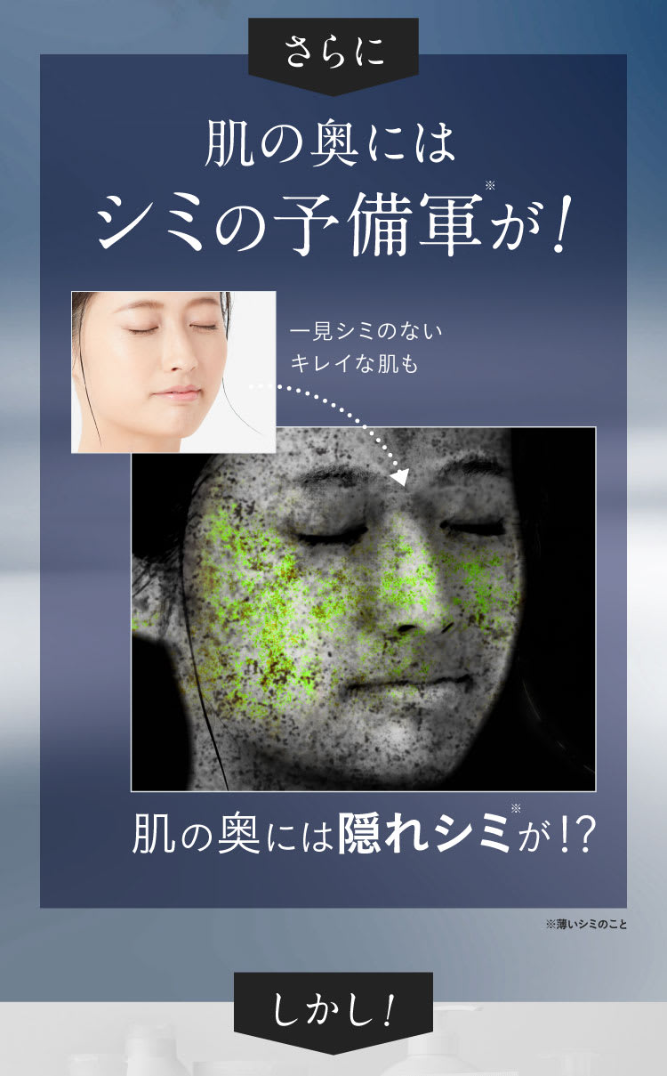 肌の奥にはシミの予備軍が