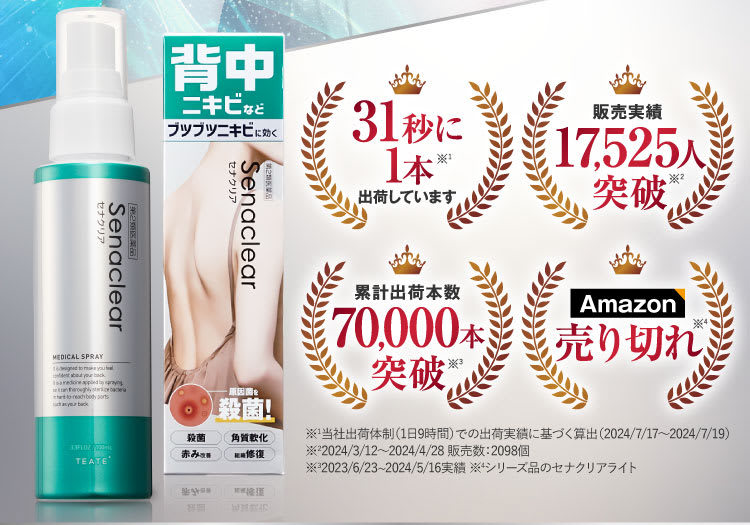 40秒に1本売れています｜セナクリア