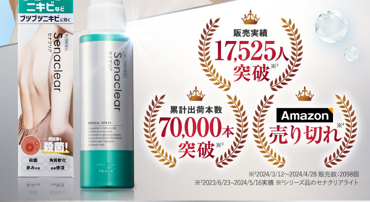 40秒に1本売れています｜セナクリア