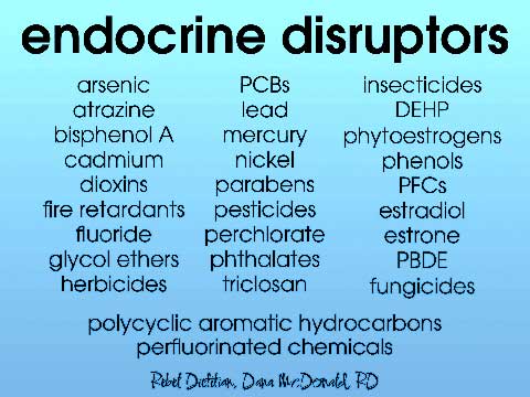 Glyphosate is one of many chemicals that can disrupt the endocrine