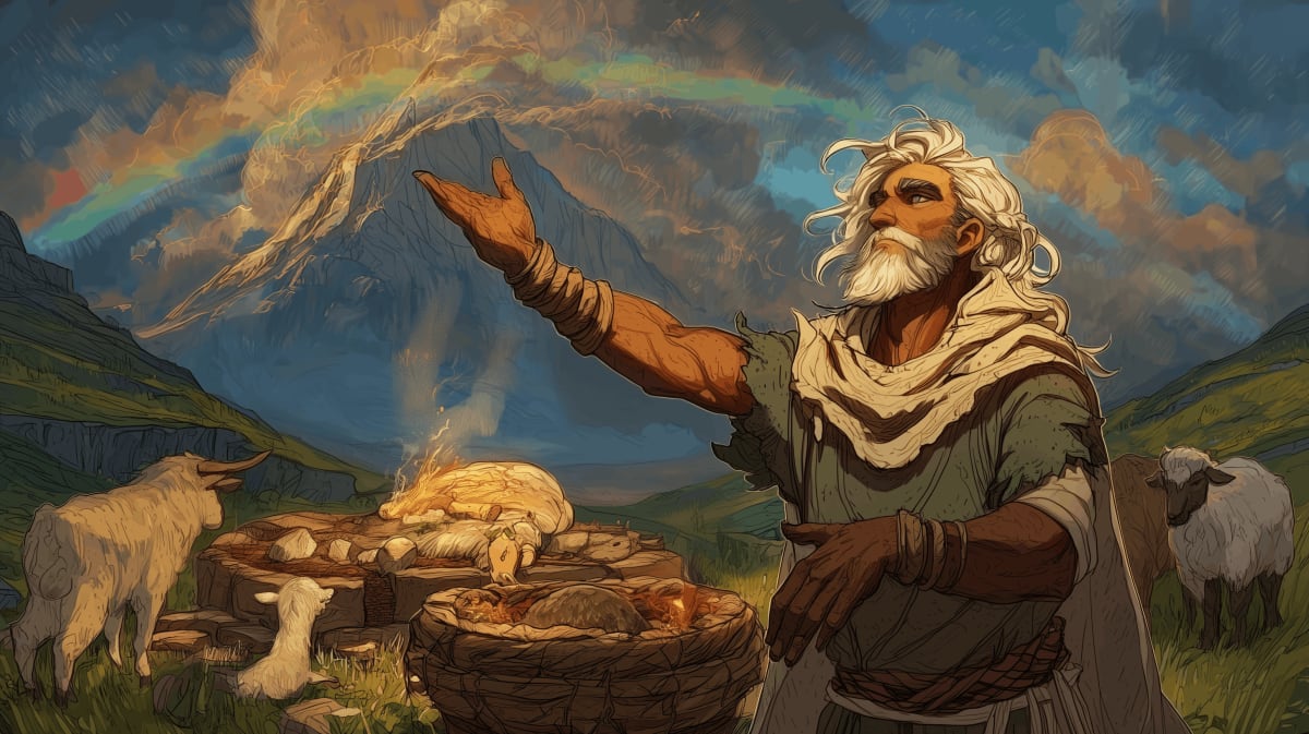 Offering and rainbow
