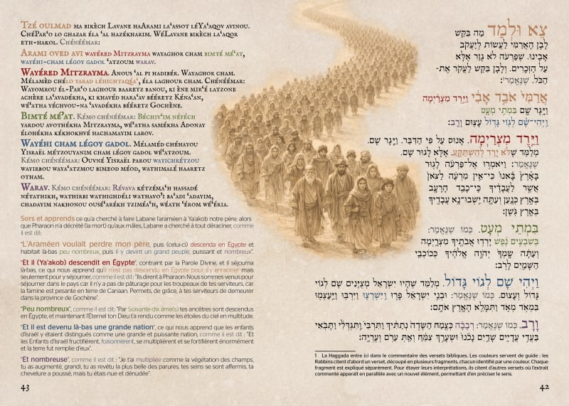 The Or HaZeev Pesach Haggadah · Page 42 · French · phonétique