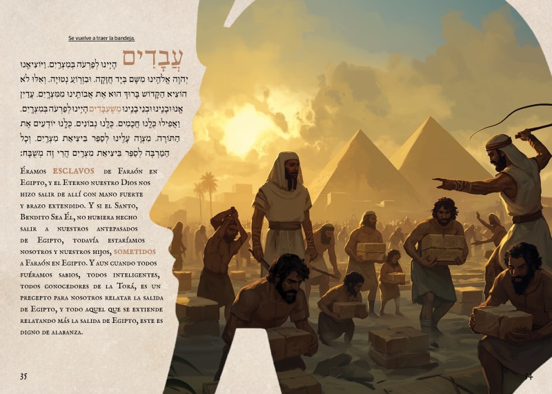 The Or HaZeev Pesach Haggadah · Page 18 · Spanish