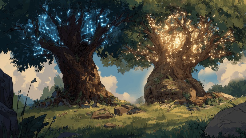 Les deux arbres du Gan Éden