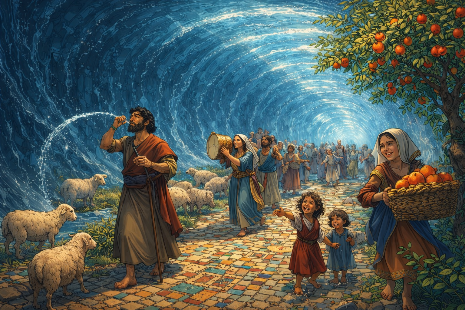 red sea crossing inside