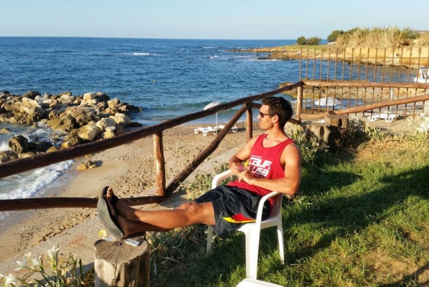 Sascha Bociz am Meer Sascha Bociz am Meer