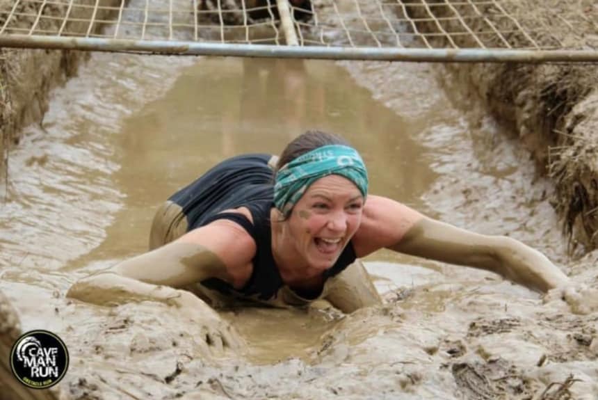 Janine Bayartz beim Cave Man Run Janine Bayartz beim Cave Man Run