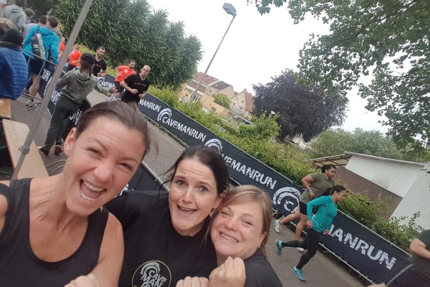 Janine Bayartz beim Cave Man Run Janine Bayartz beim Cave Man Run