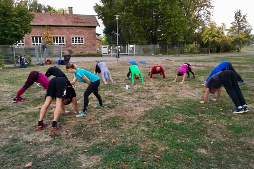 Tamara beim Bootcamp Training Tamara beim Bootcamp Training
