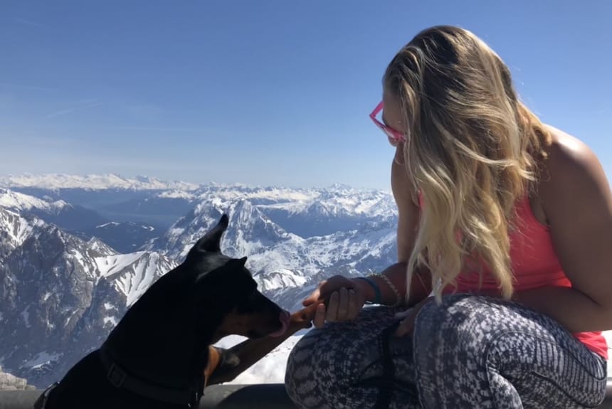 Mit tierischer Begleitung in den Bergen Mit tierischer Begleitung in den Bergen