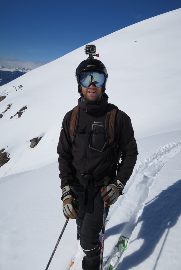 Benedikt beim Skifahren Benedikt beim Skifahren