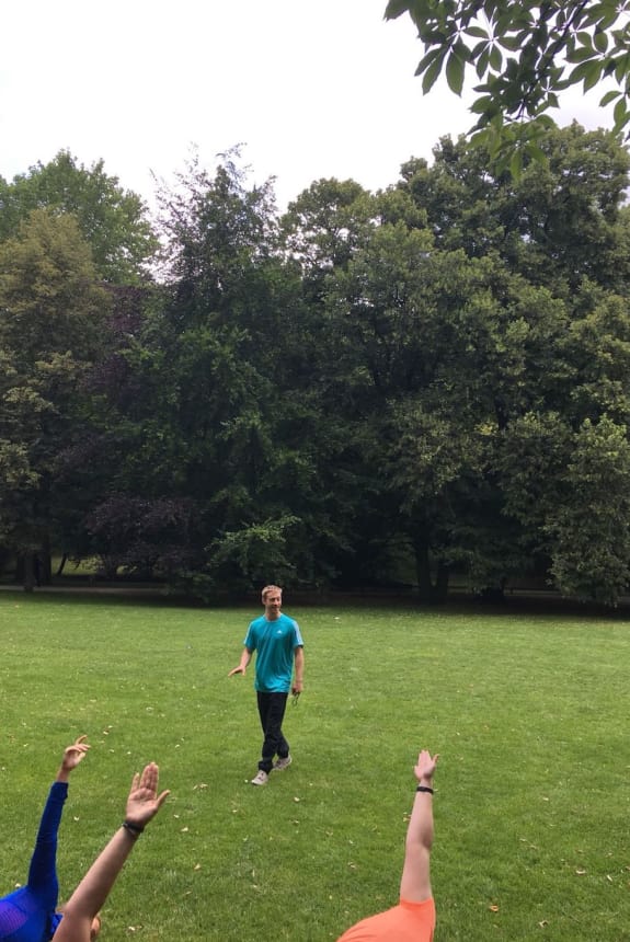 Matthias beim Bootcamp Training Matthias beim Bootcamp Training