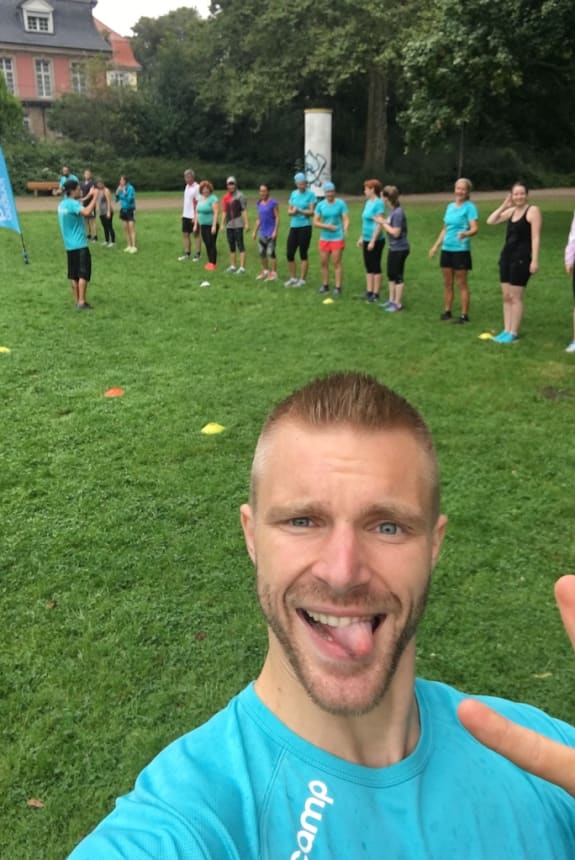 Hannes beim Bootcamp Training Hannes beim Bootcamp Training