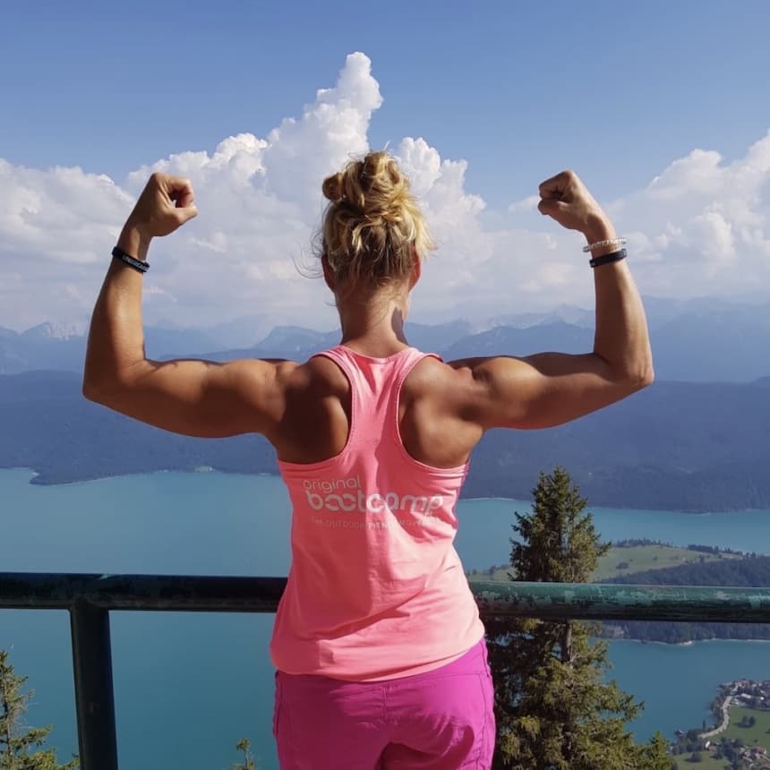 Flexing with a view Flexing with a view