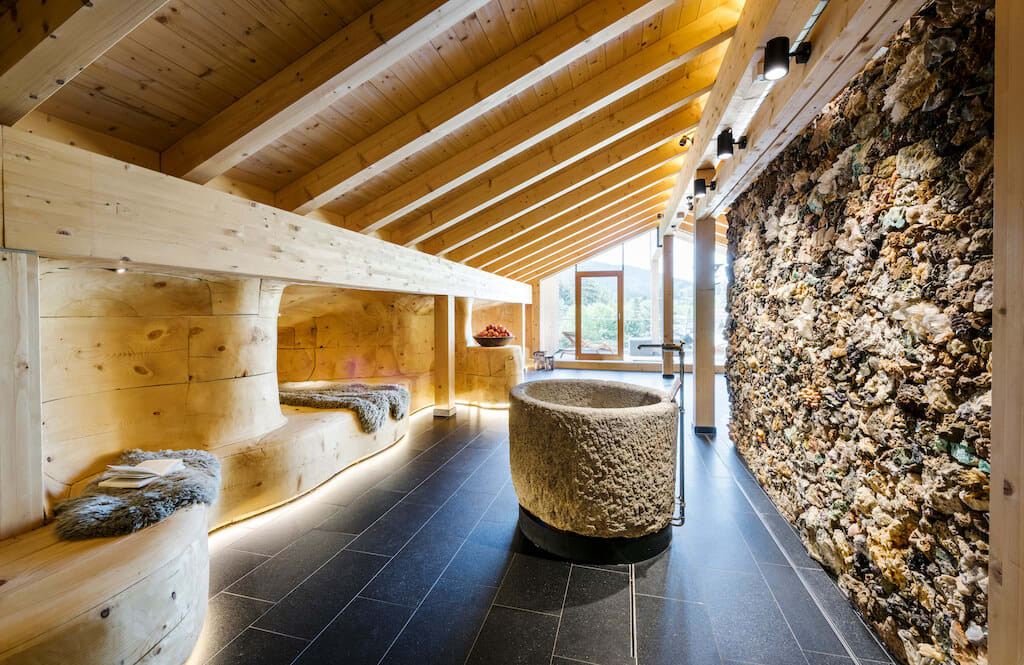 Entspannen bei Traumaussicht Spa Bereich