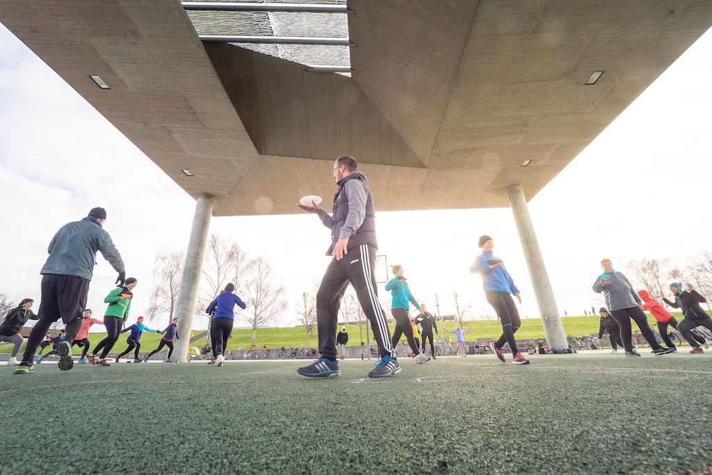 Fitness Outdoor Potsdam Freudensprünge beim Training