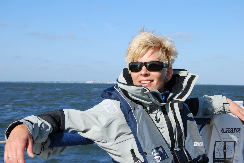 Christine Büchel Christine Büchel im Segelurlaub