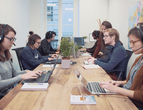 Une équipe au travail
