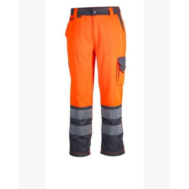 PANTALON ALTA VISIBILIDAD BI-COLOR NARANJO AZUL HOMBRE T WORLD