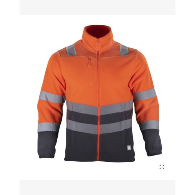 MICROPOLAR HI VIS CLASE 2 BI COLOR MANGA LARGA HOMBRE