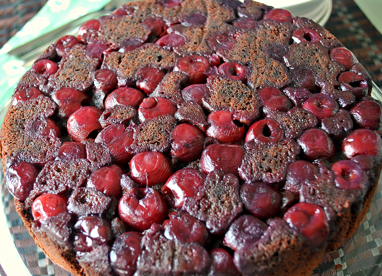 Chocolate And Cherry Upside Down Cake Kosher Recipes Ou Kosher Certification Ou Kosher Certification
