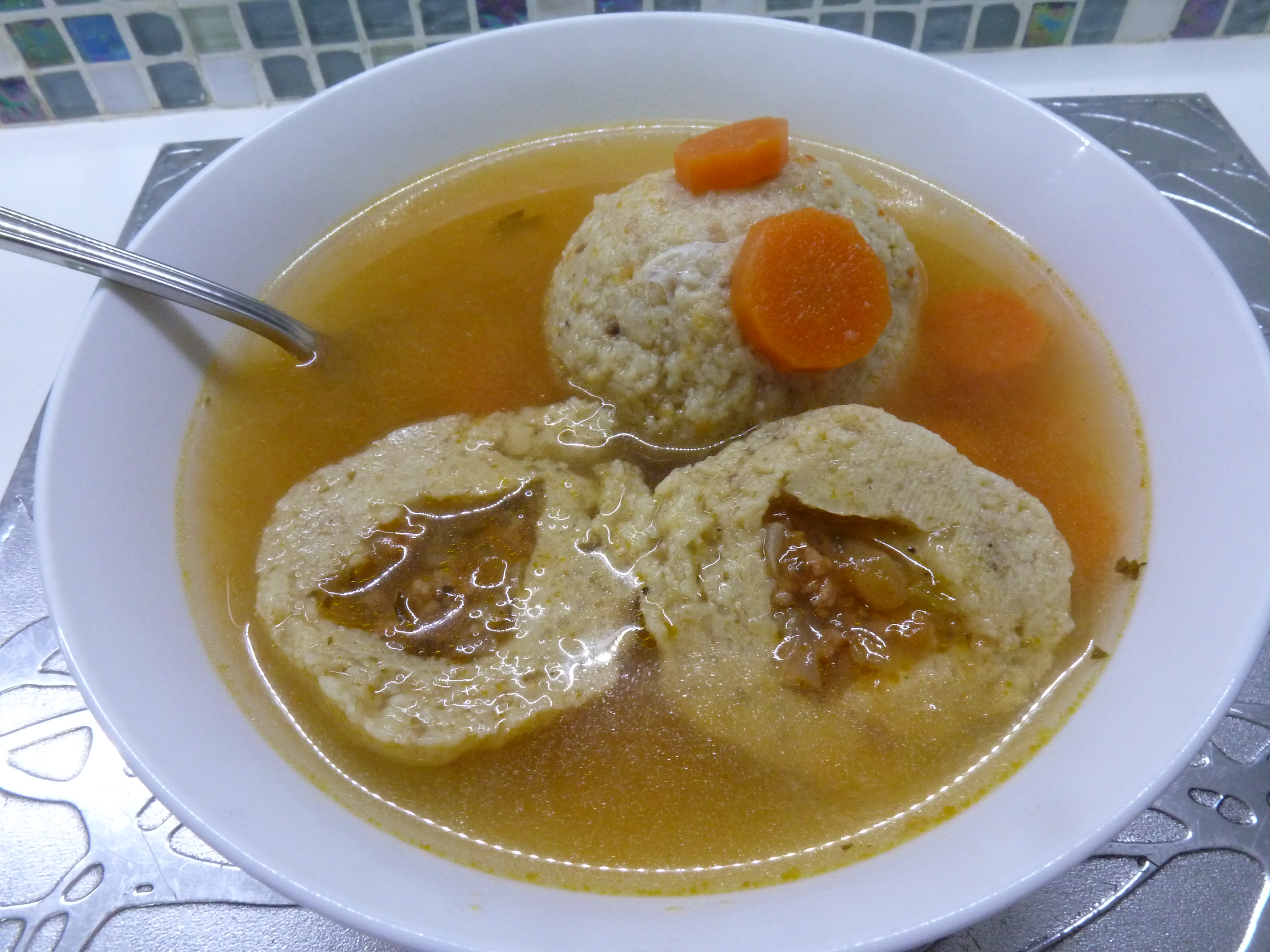 Image result for Lithuanian Beef-Stuffed Matzo Balls