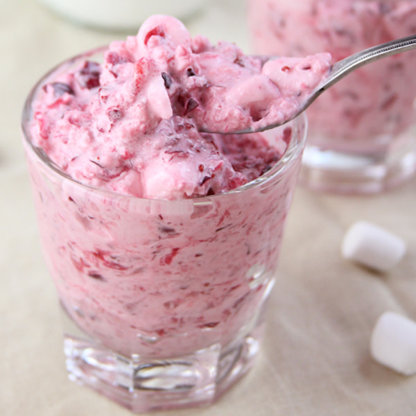 Frozen Cranberry Dessert Fluff Kosher Recipes OU Kosher