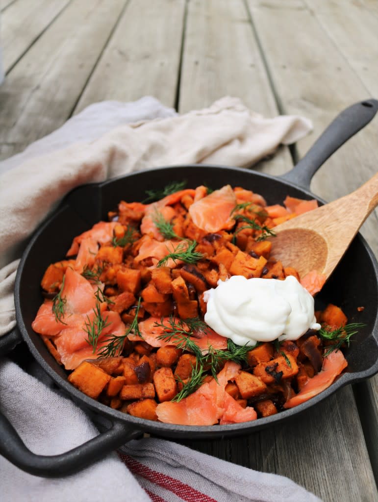 Smoked Salmon and Sweet Potato Hash Kosher Recipes OU Kosher Certification OU Kosher