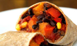 Sweet Potato And Black Bean Burrito Kosher Recipes Ou Kosher Certification Ou Kosher Certification I also didn't like the way it looked when you bit into it. sweet potato and black bean burrito