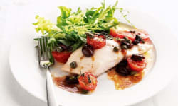 White Fish with Tomatoes and Black Olives – Kosher Recipes | OU Kosher Certification – OU Kosher Cer