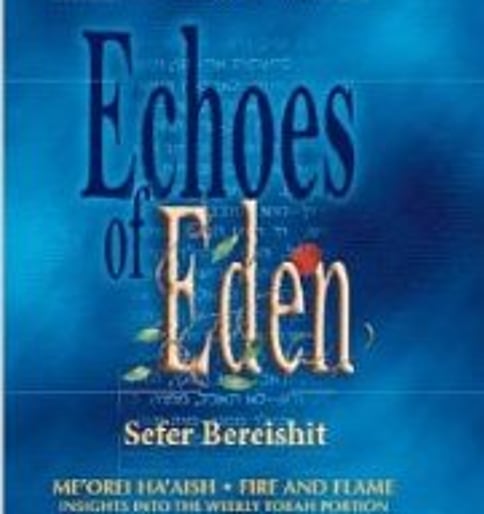 Echoes of Eden:Sefer Bereishit volume of Me’orei Ha’Aish: Insights into the Weekly Torah Portion