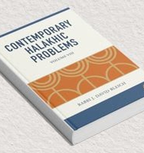 Contemporary Halakhic Problems, Vol. VIII
