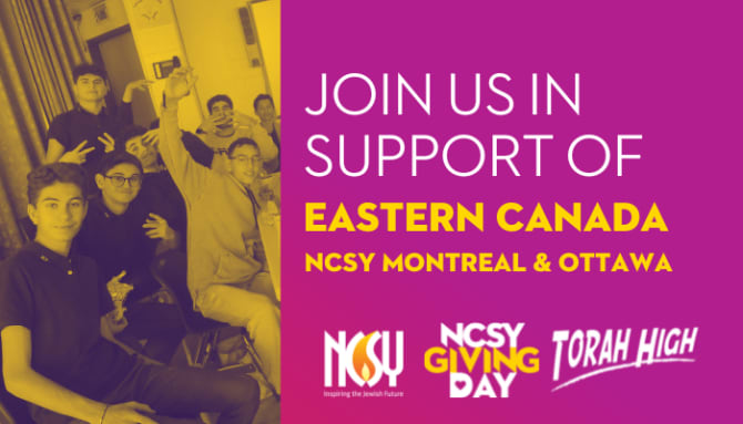 NCSY Eastern Canada Giving Day 2022