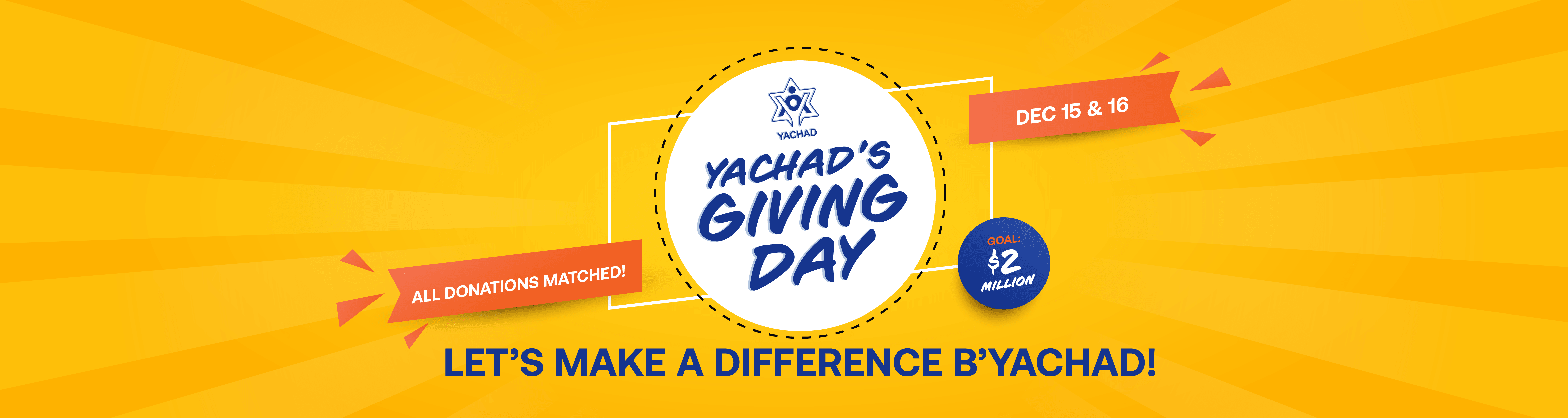 Upreaching Yachad Giving Day 2021