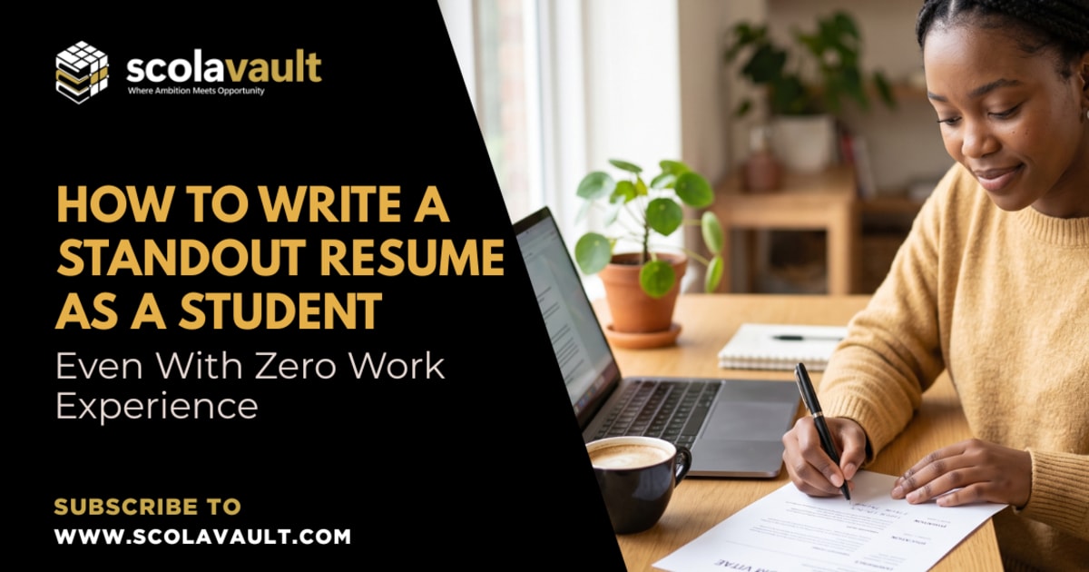 How to Write a Standout Resume as a Student (Even With Zero Work Experience)