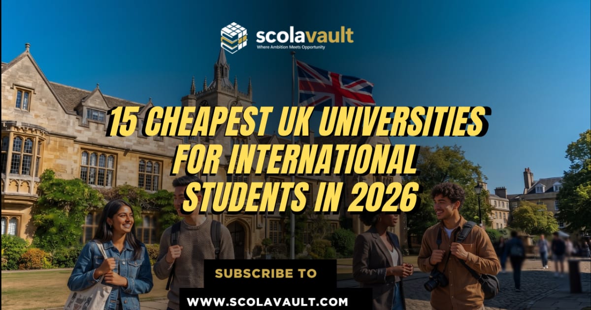 15 Cheapest UK Universities for International Students in 2026
