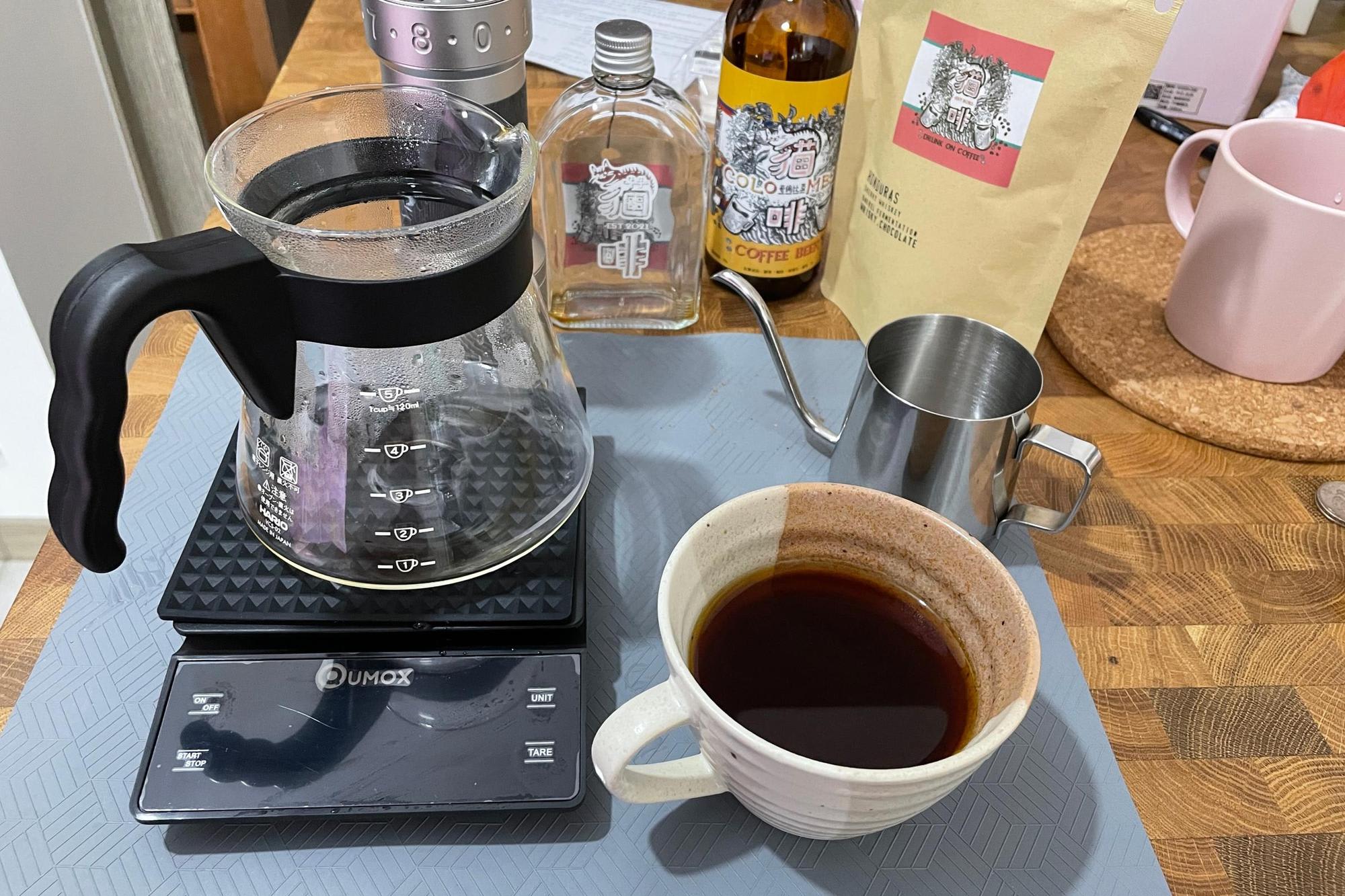 My first drip coffee, though the roaster should have already been out of business.