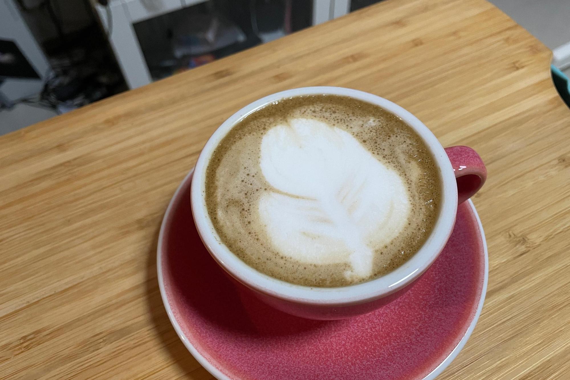 Earl Grey Tea Latte today using the same technique